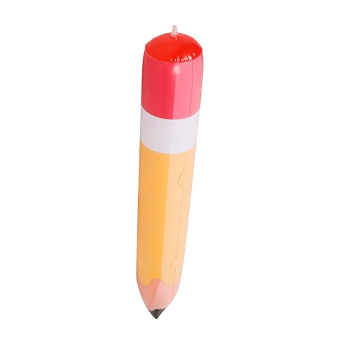 BEBEMOKO Grosser PVC Inflatable Bleistift Luftballon Klassenzimmer Deko Party Ballon Schulkind Junge Fotorequisite Robust Langlebig Farbenfroh von BEBEMOKO