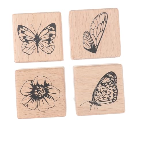 BEBEMOKO Gummistempel aus Holz, einzigartige Schmetterlingsmuster für Bastelarbeiten, Scrapbooking, Kartenherstellung und Bastelprojekte, Retro, dekorative Gummidichtungen für BEBEMOKO Gummistempel aus Holz, einzigartige Schmetterlingsmuster für Bastelarbeiten, Scrapbooking, Kartenherstellung und Bastelprojekte, Retro, dekorative Gummidichtungen für von BEBEMOKO