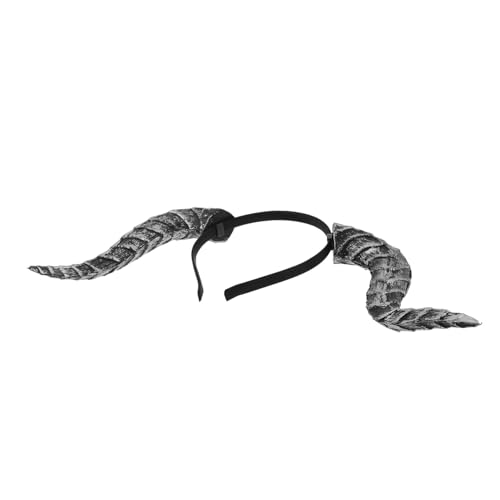 BEBEMOKO Halloween Teufelshorn Haarreif Abnehmbar Gotischer Spitz zulaufender Kopfschmuck Realistische Gebogene Hörner Vielseitiges Cosplay-accessoire für Halloween Karnevalspartys Unisex BEBEMOKO Halloween Teufelshorn Haarreif Abnehmbar Gotischer Spitz zulaufender Kopfschmuck Realistische Gebogene Hörner Vielseitiges Cosplay-accessoire für Halloween Karnevalspartys Unisex von BEBEMOKO