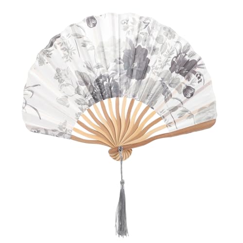 BEBEMOKO Handgefertigter Japanischer Faltfächer aus Holz Retro Dekorativer Handfächer mit Zarten Mustern für Tanz Fotografie und Sommerreisen BEBEMOKO Handgefertigter Japanischer Faltfächer aus Holz Retro Dekorativer Handfächer mit Zarten Mustern für Tanz Fotografie und Sommerreisen von BEBEMOKO