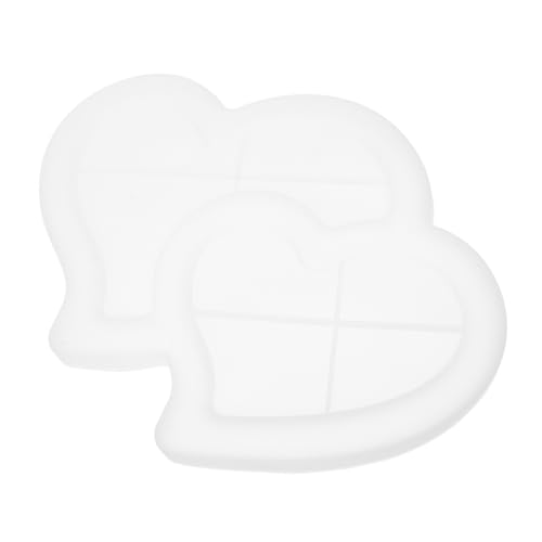 BEBEMOKO Herzförmige Silikonform für Epoxidharz Basteln Antihaftbeschichtet Design Vielseitig Einsetzbar für Wachs und Mehr Hitzebeständig und Langlebig von BEBEMOKO