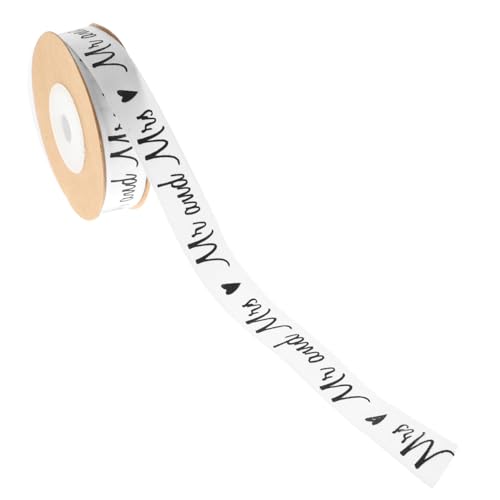 BEBEMOKO Hochzeitsband Baumwolle mit Kreativen Buchstabenmustern Geschenkverpackungsband für Hochzeiten Bastelarbeiten und Dekorationen Mr BEBEMOKO Hochzeitsband Baumwolle mit Kreativen Buchstabenmustern Geschenkverpackungsband für Hochzeiten Bastelarbeiten und Dekorationen Mr von BEBEMOKO