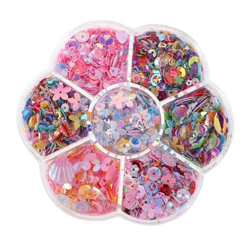 BEBEMOKO Holografische Glitzer Perlen für Basteln Bunte Lose Pailletten für DIY Kleidung Nageldesign Haaraccessoires Partydeko Hochreflektierend Vielseitig Einsetzbar Schillernd BEBEMOKO Holografische Glitzer Perlen für Basteln Bunte Lose Pailletten für DIY Kleidung Nageldesign Haaraccessoires Partydeko Hochreflektierend Vielseitig Einsetzbar Schillernd von BEBEMOKO