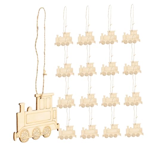 BEBEMOKO Holz Zug Kopf Anhänger DIY Holz Ornamente für Kreative Bastelprojekte für Partys und Dekoration Gefertigt Glatte Oberfläche Perfektes Bastelzubehör von BEBEMOKO