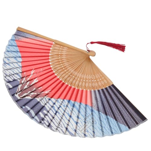 BEBEMOKO Japanischer Faltbarer Handfächer aus Echtem mit Fuji Leichter Langlebiger Seiden Faltfächer für Tanz Fotografie und Sommerreisen Handgefertigt Tragbar BEBEMOKO Japanischer Faltbarer Handfächer aus Echtem mit Fuji Leichter Langlebiger Seiden Faltfächer für Tanz Fotografie und Sommerreisen Handgefertigt Tragbar von BEBEMOKO
