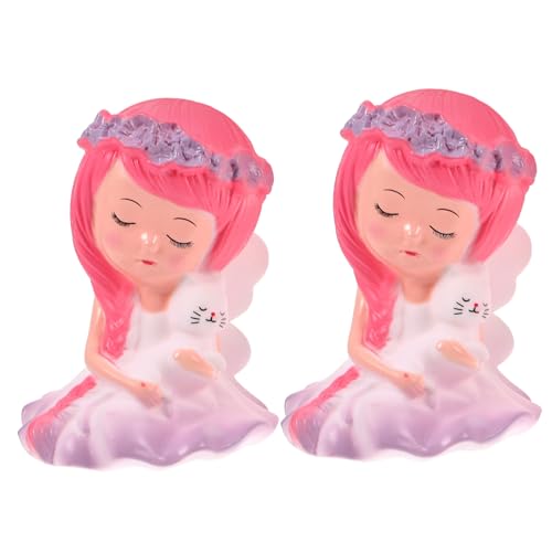 BEBEMOKO Kuchendekoration, Cupcake-Topper, Figuren, Tischdekoration, Mädchen, Dekofigur, Puppenmodell, Kuchendekoration, Feenmädchen, Statue, Kuchendekoration für Vinyl, 2 Stück BEBEMOKO Kuchendekoration, Cupcake-Topper, Figuren, Tischdekoration, Mädchen, Dekofigur, Puppenmodell, Kuchendekoration, Feenmädchen, Statue, Kuchendekoration für Vinyl, 2 Stück von BEBEMOKO