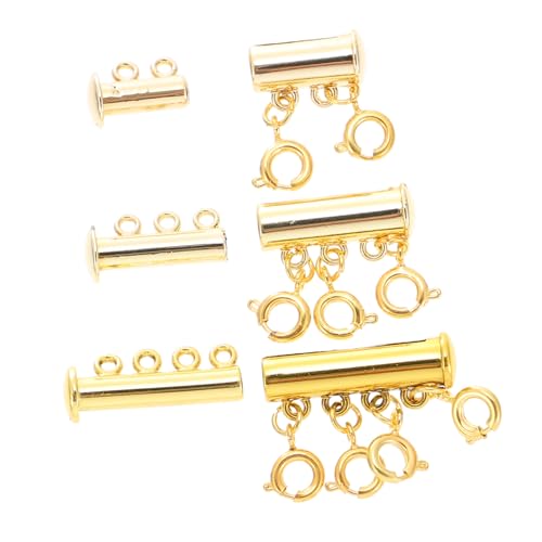 BEBEMOKO Magnetische Verbindungsstücke für Halsketten aus Legierung für Schmuck, glatte Oberfläche, langlebige Verschlüsse für Schicht-Halsketten, 3 Stück BEBEMOKO Magnetische Verbindungsstücke für Halsketten aus Legierung für Schmuck, glatte Oberfläche, langlebige Verschlüsse für Schicht-Halsketten, 3 Stück von BEBEMOKO