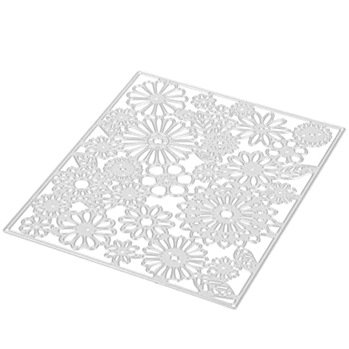 BEBEMOKO Messerform selber machen Blume Herstellung Scrapbooking rahmen einfach DIY Bastelschablone Stanzformen für Papierhandwerk Party-Stanzformen Kohlenstoffstahl Silver von BEBEMOKO