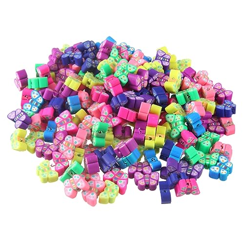 BEBEMOKO Mischfarben Schmetterlings Perlen Polymer Clay Beads für DIY Schmuck Bastelbedarf pro Packung Sicher für Unterricht und Kreative Projekte BEBEMOKO Mischfarben Schmetterlings Perlen Polymer Clay Beads für DIY Schmuck Bastelbedarf pro Packung Sicher für Unterricht und Kreative Projekte von BEBEMOKO