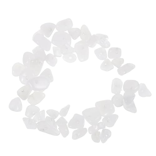 BEBEMOKO Natürliche Kiesperlen, unregelmäßige Steinperlen für Schmuck, Basteln, für Armbänder, Halsketten, Heimdekoration, einzigartig für kreative Projekte von BEBEMOKO