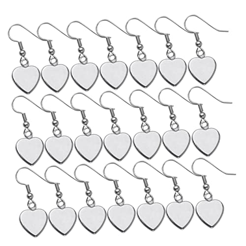 BEBEMOKO Ohrstecker Schmuckherstellungszubehör Charms Ohrringe Herzanhänger Schmuck Ohrringanhänger Mädchenschmuck Ohrringbasis Schmuckherstellung Schmuckohrring Silber 40 BEBEMOKO Ohrstecker Schmuckherstellungszubehör Charms Ohrringe Herzanhänger Schmuck Ohrringanhänger Mädchenschmuck Ohrringbasis Schmuckherstellung Schmuckohrring Silber 40 von BEBEMOKO