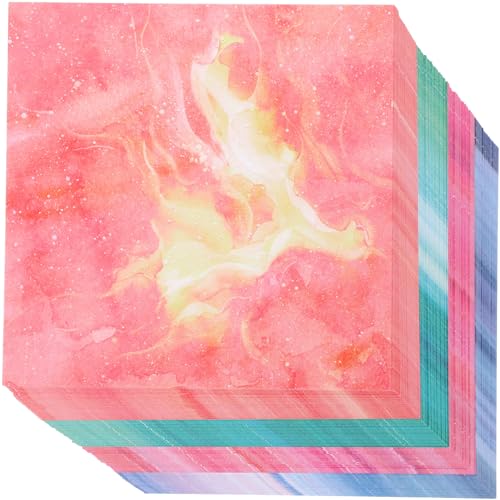 BEBEMOKO Origami-Papier, Aquarell-Faltpapier für Bastelarbeiten, Heimdekoration, Party und Geschenkherstellung, 400 Blatt BEBEMOKO Origami-Papier, Aquarell-Faltpapier für Bastelarbeiten, Heimdekoration, Party und Geschenkherstellung, 400 Blatt von BEBEMOKO
