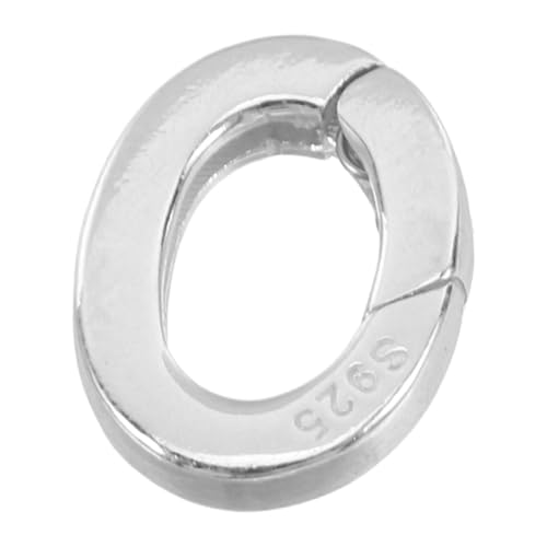 BEBEMOKO Ovaler Schlüsselanhänger mit Federring Verschluss Vielseitiger Schmuckverschluss für Halsketten und Armbänder zum Basteln und Auffädeln von Perlen Kompaktes BEBEMOKO Ovaler Schlüsselanhänger mit Federring Verschluss Vielseitiger Schmuckverschluss für Halsketten und Armbänder zum Basteln und Auffädeln von Perlen Kompaktes von BEBEMOKO