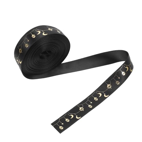 BEBEMOKO Ramadan-Dekoband für Eid-Mubarak-Feiern, Polyester-Bänder, vielseitig für Geschenkverpackungen, Bastelarbeiten und festliche Dekorationen, 1 Rolle BEBEMOKO Ramadan-Dekoband für Eid-Mubarak-Feiern, Polyester-Bänder, vielseitig für Geschenkverpackungen, Bastelarbeiten und festliche Dekorationen, 1 Rolle von BEBEMOKO