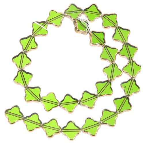 BEBEMOKO Randförmige Anhängerperlen zur Schmuckherstellung, künstliche Kristallperlen für Armbänder und Halsketten, stilvolles Zubehör zum Basteln von BEBEMOKO