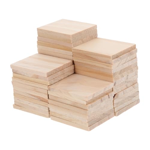 BEBEMOKO Rechteckige Holzspäne zum Basteln, Holzblöcke, Bastelwürfel, unlackierte Holzwürfel, Holzbastelblöcke, unlackierte Bastelblöcke, Holzbastelwürfel, Beige, 50 Stück BEBEMOKO Rechteckige Holzspäne zum Basteln, Holzblöcke, Bastelwürfel, unlackierte Holzwürfel, Holzbastelblöcke, unlackierte Bastelblöcke, Holzbastelwürfel, Beige, 50 Stück von BEBEMOKO