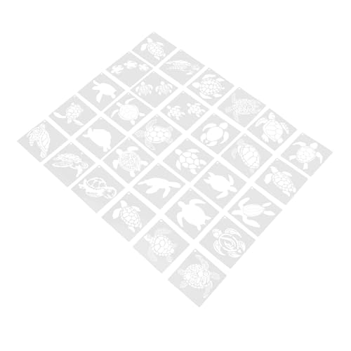 BEBEMOKO Schildkröten-Malschablonen, Ozeanwesen, Vorlagen für Bastelarbeiten, Scrapbooking, Wanddekoration, Felszeichnung, vielseitige Kunstwerkzeuge für kreative Projekte, 30 Stück BEBEMOKO Schildkröten-Malschablonen, Ozeanwesen, Vorlagen für Bastelarbeiten, Scrapbooking, Wanddekoration, Felszeichnung, vielseitige Kunstwerkzeuge für kreative Projekte, 30 Stück von BEBEMOKO