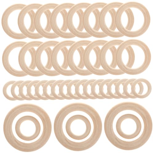 BEBEMOKO Schmuckzubehör, Anhänger-Zubehör, Ringe für Schmuckherstellung, Bastelringe, Anhängerringe, kleine Ringe zum Basteln, Ring für Makramee-Ringe zum Basteln, Beige, Holz, 40 Stück BEBEMOKO Schmuckzubehör, Anhänger-Zubehör, Ringe für Schmuckherstellung, Bastelringe, Anhängerringe, kleine Ringe zum Basteln, Ring für Makramee-Ringe zum Basteln, Beige, Holz, 40 Stück von BEBEMOKO