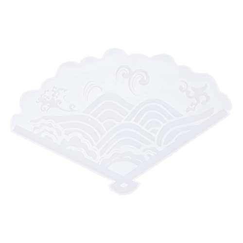 BEBEMOKO Silikonform Fan Gießform für Diy Basteln Chinesischer Stil Transparent Silikon Fanform mit Wellenmuster für Resin Harz Kunsthandwerk BEBEMOKO Silikonform Fan Gießform für Diy Basteln Chinesischer Stil Transparent Silikon Fanform mit Wellenmuster für Resin Harz Kunsthandwerk von BEBEMOKO