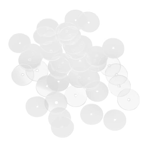 BEBEMOKO Transparente Ohrring-Stützflicken für schwere Ohrringe, transparente Scheiben für hängende Ohren, Ohrring-Stabilisator-Aufkleber für bequemes Tragen, Schmuckzubehör, 50 Stück von BEBEMOKO