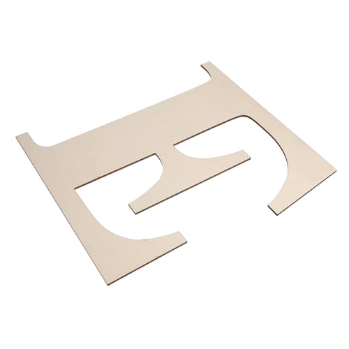 BEBEMOKO Unlackiertes Holz-Buchstaben-Bastelschild für Heimdekoration, einfach zu bemalen, Dekorieren für Regale, Kränze und Arbeitsplatten von BEBEMOKO