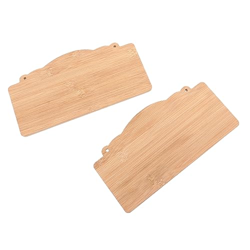 BEBEMOKO Unlackiertes Holzschild zum Aufhängen, blanko, Türschild für Bastelprojekte für Heimdekoration, 2 Stück BEBEMOKO Unlackiertes Holzschild zum Aufhängen, blanko, Türschild für Bastelprojekte für Heimdekoration, 2 Stück von BEBEMOKO