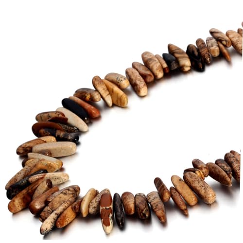 BEBEMOKO Unregelmäßige Form, farbige Steinperlen, Bastelkette für DIY-Schmuckherstellung, natürliche zerkleinerte Perlen für Armbänder, Halsketten, Schlüsselanhänger und Heimdekoration BEBEMOKO Unregelmäßige Form, farbige Steinperlen, Bastelkette für DIY-Schmuckherstellung, natürliche zerkleinerte Perlen für Armbänder, Halsketten, Schlüsselanhänger und Heimdekoration von BEBEMOKO