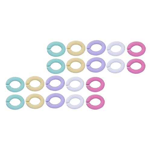 BEBEMOKO Verbindungsringe aus Acryl für DIY-Schmuckherstellung, leichte Schnellverbindungen zum Basteln von Armbändern, Ohrringen und Taschenketten, zufällige Farben, 20 Stück BEBEMOKO Verbindungsringe aus Acryl für DIY-Schmuckherstellung, leichte Schnellverbindungen zum Basteln von Armbändern, Ohrringen und Taschenketten, zufällige Farben, 20 Stück von BEBEMOKO
