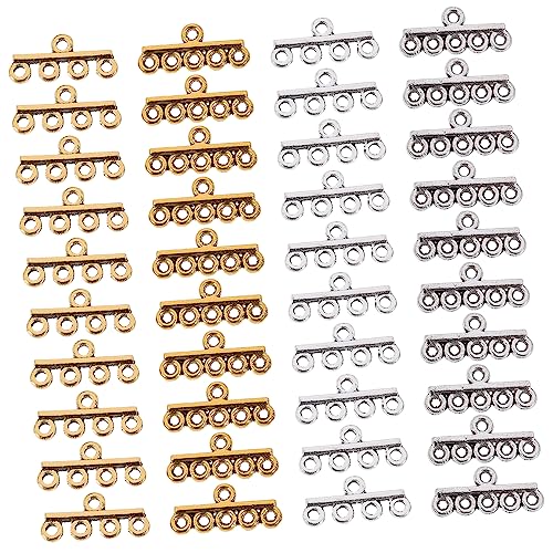 BEBEMOKO Verschlüsse zur Schmuckherstellung, Legierung, für Halsketten und Armbänder, für Bastelarbeiten, langlebig und leicht, inklusive antiken und antiken Verschlüssen, 40 Stück BEBEMOKO Verschlüsse zur Schmuckherstellung, Legierung, für Halsketten und Armbänder, für Bastelarbeiten, langlebig und leicht, inklusive antiken und antiken Verschlüssen, 40 Stück von BEBEMOKO