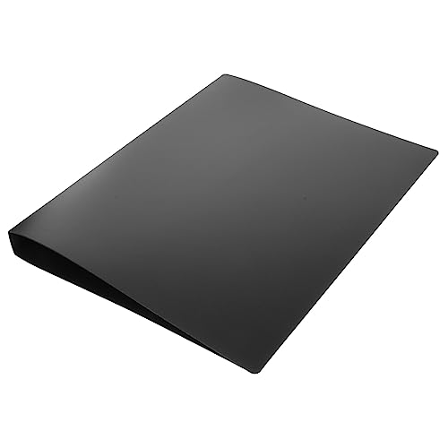BEBEMOKO Vierloch Aktenordner mit Metallklammern Multifunktionale Dokumentenmappe für Schule und Haushalt Eleganter Schwarzer File Organizer zur Ordentlichen Aufbewahrung von Unterlagen und von BEBEMOKO