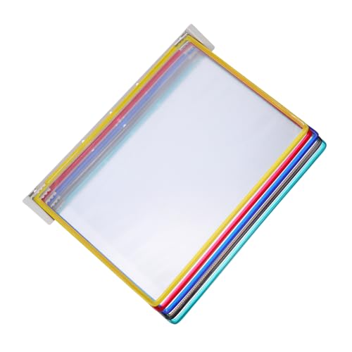 BEBEMOKO Wandmontierter Aktenordnerhalter Flip Dokumentenständer Wandmagazinhalter Flip Design für Büro Klassenzimmer Räume zur Platzsparenden Dokumentenorganisation von BEBEMOKO