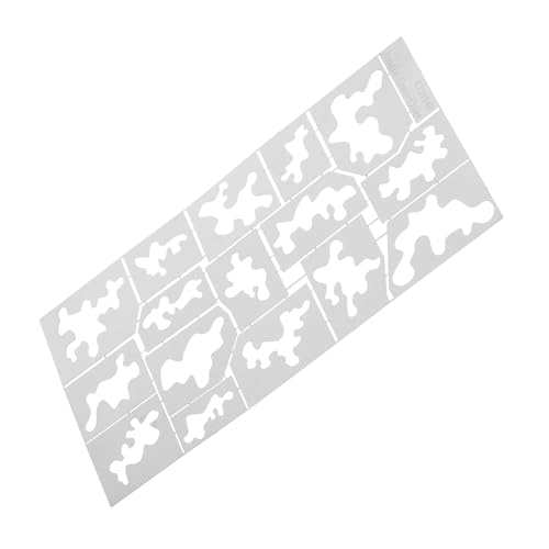 BEBEMOKO Wiederverwendbare Sprühmalvorlagen Stencil für Scrapbooking Journaling und Holzhandwerk für Detailreiche Tarnmuster BEBEMOKO Wiederverwendbare Sprühmalvorlagen Stencil für Scrapbooking Journaling und Holzhandwerk für Detailreiche Tarnmuster von BEBEMOKO