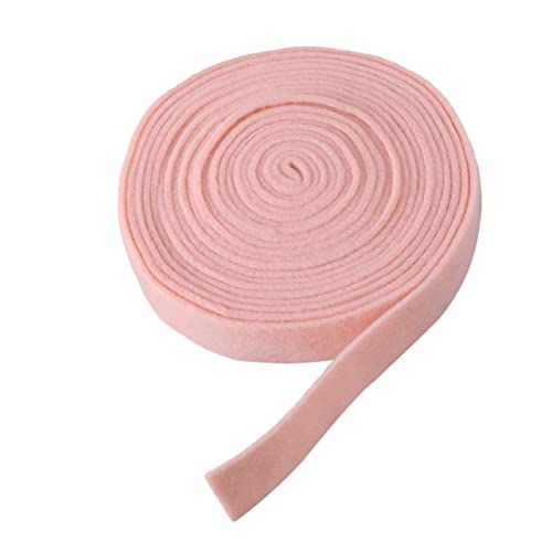 BEBEMOKO Wollfilzband Rosa für DIY Bastelprojekte Weihnachtsbaumdekoration und Applikationen Langlebiges Umweltfreundliches Material für Schleifen und von BEBEMOKO