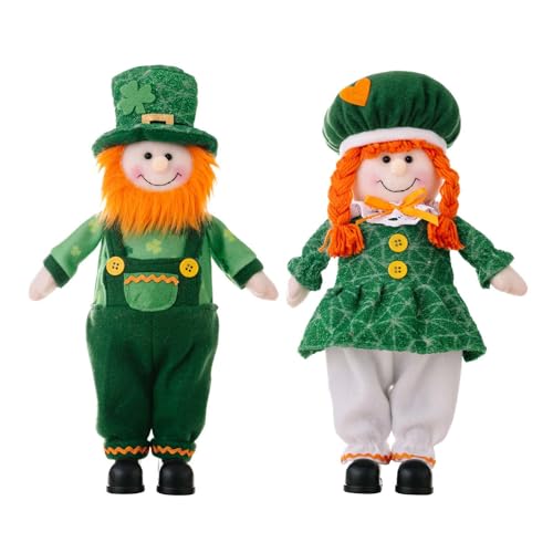 BEBIKR 1 Paar grüner Zwerg, realistischer irischer Tag, Irischer Tag, Partyzubehör, perfektes handgefertigtes Geschenk für Frauen und Mädchen, Irischer Tag von BEBIKR