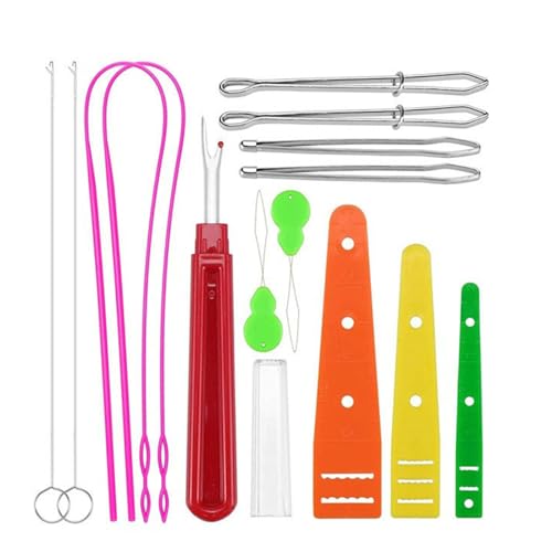 BEBIKR Flexibles Kordelzug Einfädler Set Mit Nähschlaufenwendern Aus Edelstahl Hakennahtpinzette Kordelstopper Elastischem Einfädler BEBIKR Flexibles Kordelzug Einfädler Set Mit Nähschlaufenwendern Aus Edelstahl Hakennahtpinzette Kordelstopper Elastischem Einfädler von BEBIKR