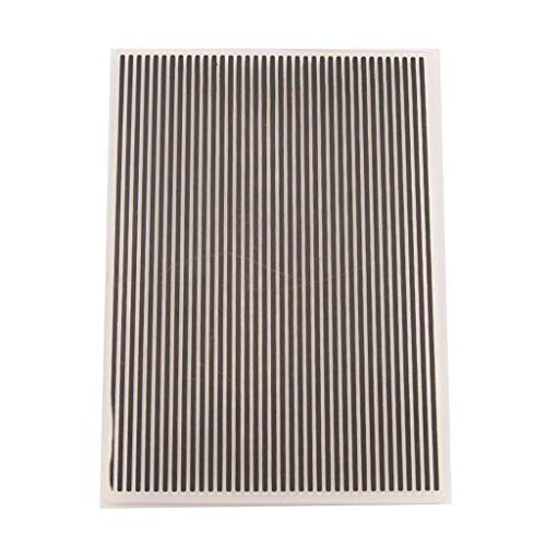 BEBIKR Kunststoff-Prägeschablone, Schablone, DIY, Scrapbooking, Fotoalbum, Karten, Basteln, Streifen, transparente Stempel und Stanzformen für Kartenherstellung von BEBIKR