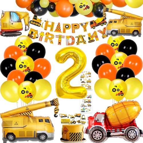 BECILES Bagger Geburtstag Deko, Bau-Happy-Birthday-Banner, Kuchen Deko Baustelle, Gelb Luftballons, Cartoon Bagger Folienballon für Jungen Geburtstag BECILES Bagger Geburtstag Deko, Bau-Happy-Birthday-Banner, Kuchen Deko Baustelle, Gelb Luftballons, Cartoon Bagger Folienballon für Jungen Geburtstag von BECILES