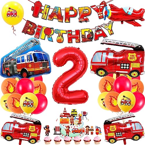 Feuerwehrauto 2 Geburtstag Luftballon, Kindergeburtstag Feuerwehrauto Deko, 2 Geburtstag Feuerwehrauto Dekoration, Junge Kindergeburtstag Deko Feuerwehrmann für Kinderzimmer Kindergarten Partydeko Feuerwehrauto 2 Geburtstag Luftballon, Kindergeburtstag Feuerwehrauto Deko, 2 Geburtstag Feuerwehrauto Dekoration, Junge Kindergeburtstag Deko Feuerwehrmann für Kinderzimmer Kindergarten Partydeko von BECILES