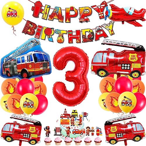 Feuerwehrauto 3 Geburtstag Luftballon, Kindergeburtstag Feuerwehrauto Deko, 3 Geburtstag Feuerwehrauto Dekoration, Junge Kindergeburtstag Deko Feuerwehrmann für Kinderzimmer Kindergarten Partydeko Feuerwehrauto 3 Geburtstag Luftballon, Kindergeburtstag Feuerwehrauto Deko, 3 Geburtstag Feuerwehrauto Dekoration, Junge Kindergeburtstag Deko Feuerwehrmann für Kinderzimmer Kindergarten Partydeko von BECILES