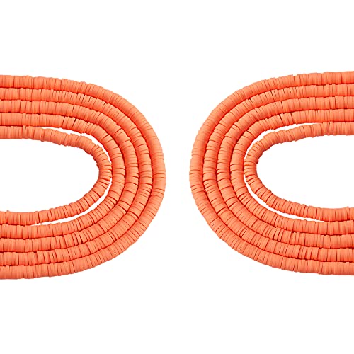 BEEFLYING 10 Stränge Orange Rot Heishi Perlen Flache Runde Polymer-Ton Perlen Scheibe Lose Abstandsperlen Für DIY Handgemachte Schmuck Halskette Armband Herstellung BEEFLYING 10 Stränge Orange Rot Heishi Perlen Flache Runde Polymer-Ton Perlen Scheibe Lose Abstandsperlen Für DIY Handgemachte Schmuck Halskette Armband Herstellung von BEEFLYING