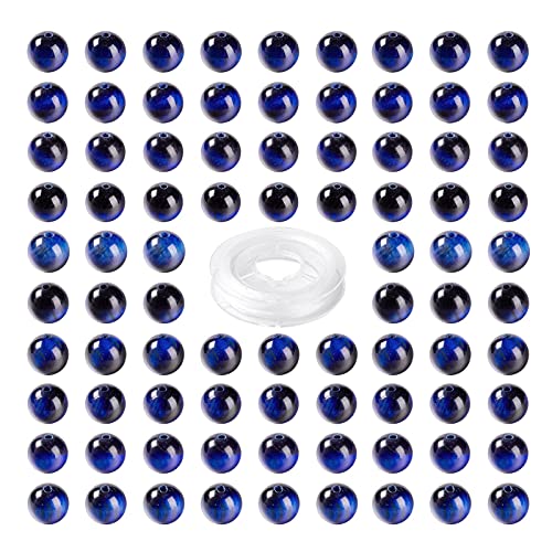 BEEFLYING 100 Stück 8mm Blaue Tigerauge Runde Perlen Nutural Runde Lose Perlen Mit Elastischer Schnur für DIY Armbänder Halskette Schmuckherstellung BEEFLYING 100 Stück 8mm Blaue Tigerauge Runde Perlen Nutural Runde Lose Perlen Mit Elastischer Schnur für DIY Armbänder Halskette Schmuckherstellung von BEEFLYING