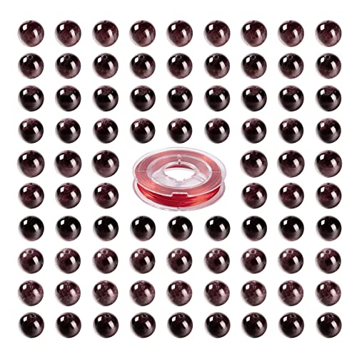 BEEFLYING 100 Stück 8mm Granat Runde Perlen Rot Facettierte Edelstein Perlen Halbedellose Lose Abstandsperlen für Schmuck Halskette Armband Herstellung BEEFLYING 100 Stück 8mm Granat Runde Perlen Rot Facettierte Edelstein Perlen Halbedellose Lose Abstandsperlen für Schmuck Halskette Armband Herstellung von BEEFLYING