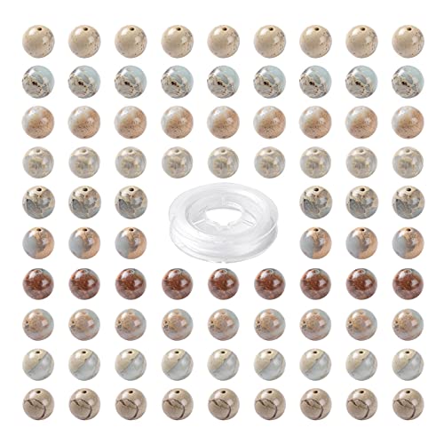 BEEFLYING 100 Stück 8mm Natürliche Aqua Terra Jaspis Perlen Lose Runde Edelstein Perlen für DIY Schmuck Halskette Armband Ohrringe Herstellung BEEFLYING 100 Stück 8mm Natürliche Aqua Terra Jaspis Perlen Lose Runde Edelstein Perlen für DIY Schmuck Halskette Armband Ohrringe Herstellung von BEEFLYING