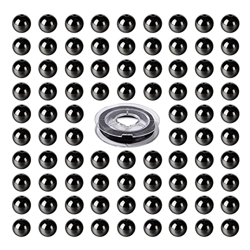 BEEFLYING 100 Stück 8mm Natürliche Schwarze Turmalin Runde Perlen Lose Edelstein Runde Perlen für Schmuck DIY Armband Herstellung BEEFLYING 100 Stück 8mm Natürliche Schwarze Turmalin Runde Perlen Lose Edelstein Runde Perlen für Schmuck DIY Armband Herstellung von BEEFLYING