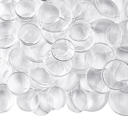 BEEFLYING 150Pcs Transparente Glas Cabochons Flache Rückseite Halbrunde Bunte Kuppel Fliese Für DIY Ohrring Halskette Ring Schmuckherstellung von BEEFLYING