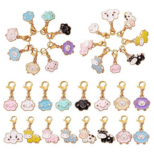 BEEFLYING 16 Stück Gestrickte Markierungen Anhänger aus Legierung Pilz Stitch Markers Strick- und Häkelwerkzeuge für selbstgemachte Armbänder, Halsketten, Reißverschlussanhänger BEEFLYING 16 Stück Gestrickte Markierungen Anhänger aus Legierung Pilz Stitch Markers Strick- und Häkelwerkzeuge für selbstgemachte Armbänder, Halsketten, Reißverschlussanhänger von BEEFLYING