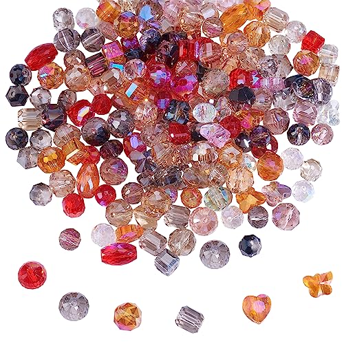 BEEFLYING 180 Stück Glasperlen für die Schmuckherstellung, AB-Farbe, Kristallperlen, Verschiedene Glasperlen, Rondell-Schmuckperlen, Bulkware für DIY-Armbänder, Halsketten, Ohrringe BEEFLYING 180 Stück Glasperlen für die Schmuckherstellung, AB-Farbe, Kristallperlen, Verschiedene Glasperlen, Rondell-Schmuckperlen, Bulkware für DIY-Armbänder, Halsketten, Ohrringe von BEEFLYING