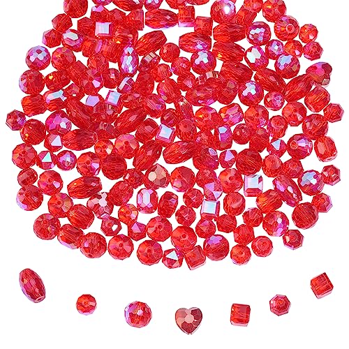 BEEFLYING 180 Stück Glasperlen für die Schmuckherstellung, AB-Farbe, Kristallperlen, Verschiedene Glasperlen, Rondell-Schmuckperlen, Bulkware für DIY-Armbänder, Halsketten, Ohrringe BEEFLYING 180 Stück Glasperlen für die Schmuckherstellung, AB-Farbe, Kristallperlen, Verschiedene Glasperlen, Rondell-Schmuckperlen, Bulkware für DIY-Armbänder, Halsketten, Ohrringe von BEEFLYING