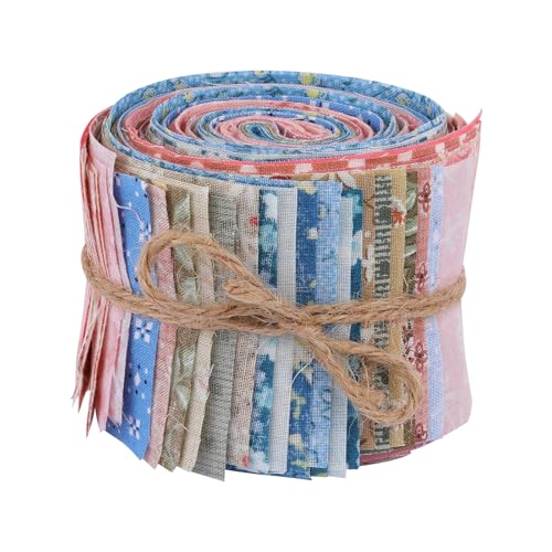 BEEFLYING 2 Bündel Stoff Gelee Rollen Baumwolle Stoff Streifen Baumwolle Stoff Band Bundle Stoff Roll Up für Quilten Nähen Handwerk Geschenkverpackung BEEFLYING 2 Bündel Stoff Gelee Rollen Baumwolle Stoff Streifen Baumwolle Stoff Band Bundle Stoff Roll Up für Quilten Nähen Handwerk Geschenkverpackung von BEEFLYING