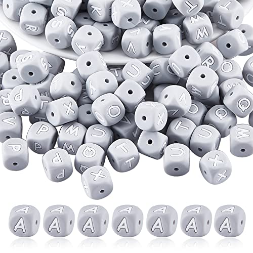 BEEFLYING 20 Stück Graue Würfel Buchstabe A Silikonperlen 12x12x12 mm Quadratische Würfel Alphabetperlen mit 2 mm Lochabstandshalter Lose Perlen für Armbänder Halsketten Schmuckherstellung BEEFLYING 20 Stück Graue Würfel Buchstabe A Silikonperlen 12x12x12 mm Quadratische Würfel Alphabetperlen mit 2 mm Lochabstandshalter Lose Perlen für Armbänder Halsketten Schmuckherstellung von BEEFLYING